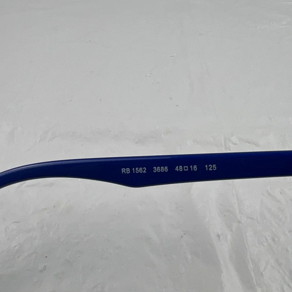 Ray-Ban RB 1562 3686 Blue Rectangular Eyeglasses Frames 48-16-125 Kids Junior